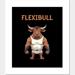 gym motivation - flexibull Posters and Art